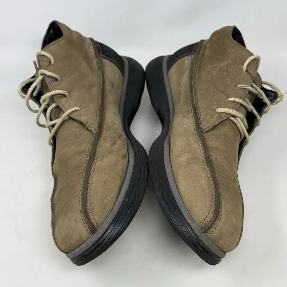 Merrell Topo Rail Chukka Boots Mens 10 Brown Tan Leather Shoes Lace Up Preppy